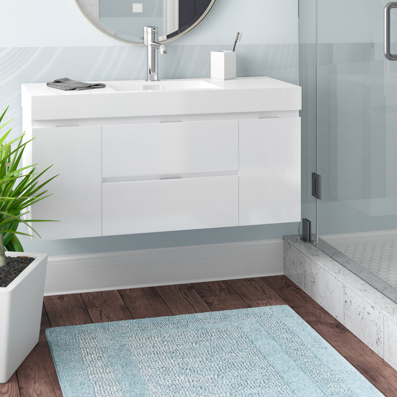 Wade Logan Tenafly 48 Quot Single Wall Mount Modern Bathroom